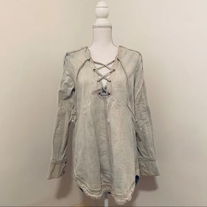 Free People Denim Shirt